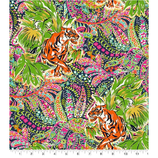 Springs Creative Tiger Paisley Cotton Fabric